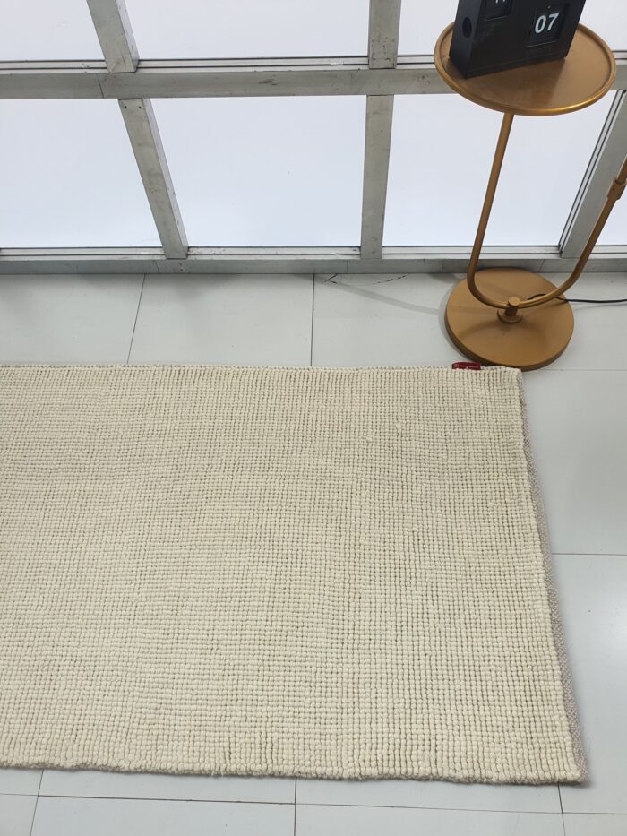 Narrow natural color woven rug SRN 032, perfect for living room, 80x200cm by Ramsha Home
