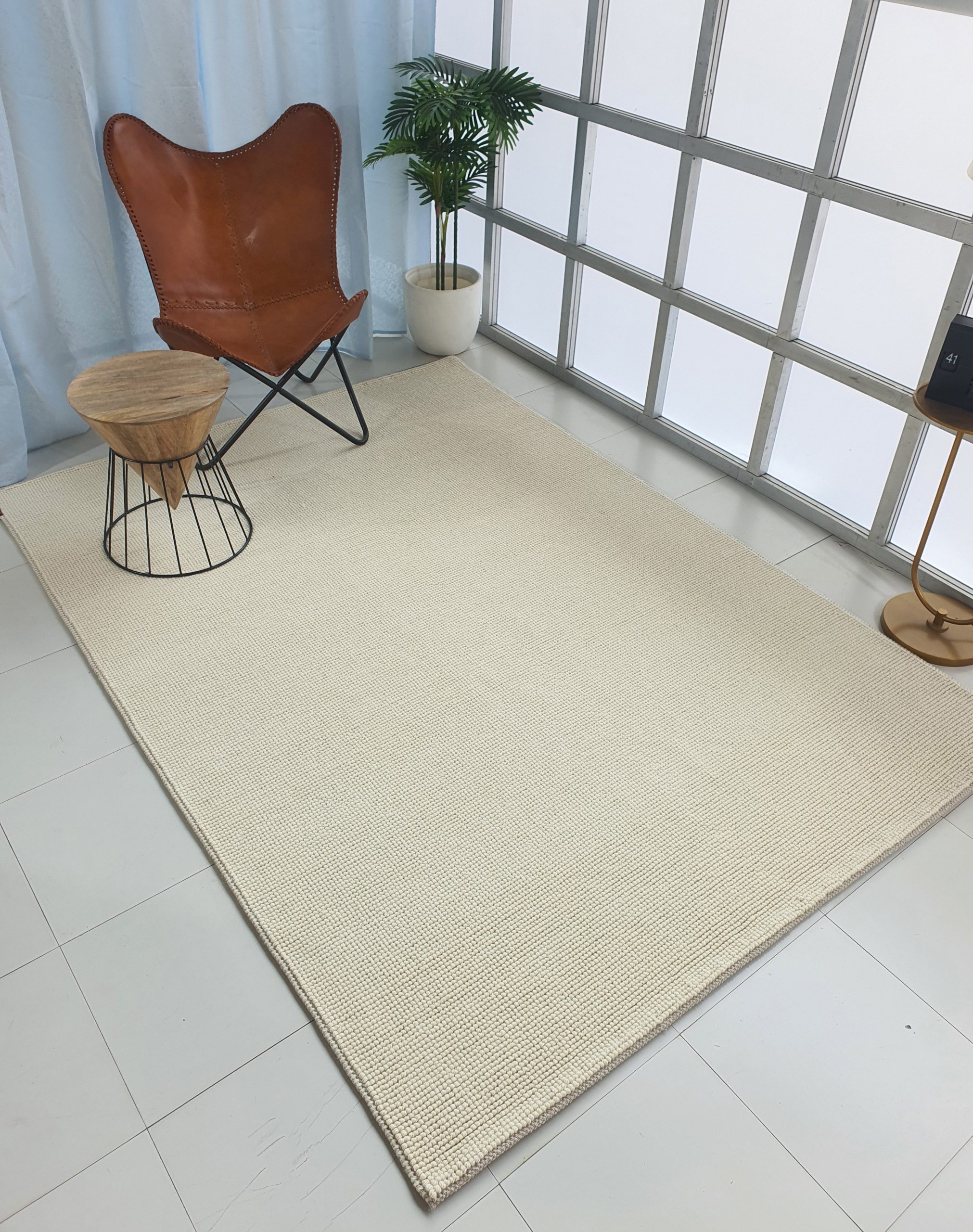 Natural Color Living Room Woven Rug - SRN 032 (300x400cm) by Ramsha Home Natural color woven rug SRN 032, 300x400cm for living room decor by Ramsha Home