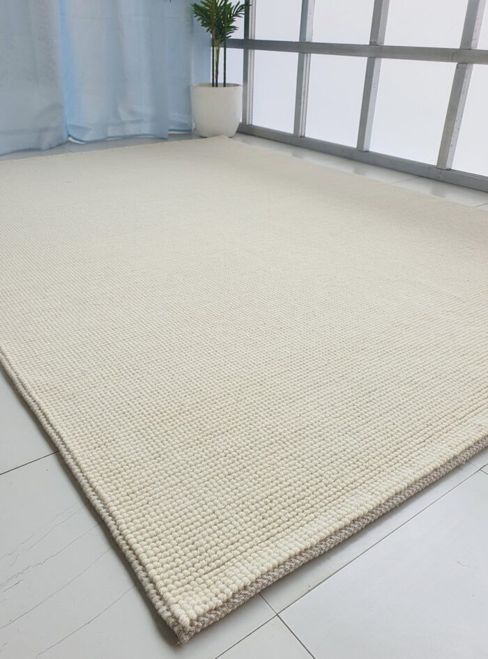 Handcrafted natural color living room rug SRN 032, 300x400cm by Ramsha Home
