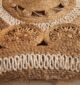 Natural crochet jute round rug - CR 014 (150cm) by Ramsha Home