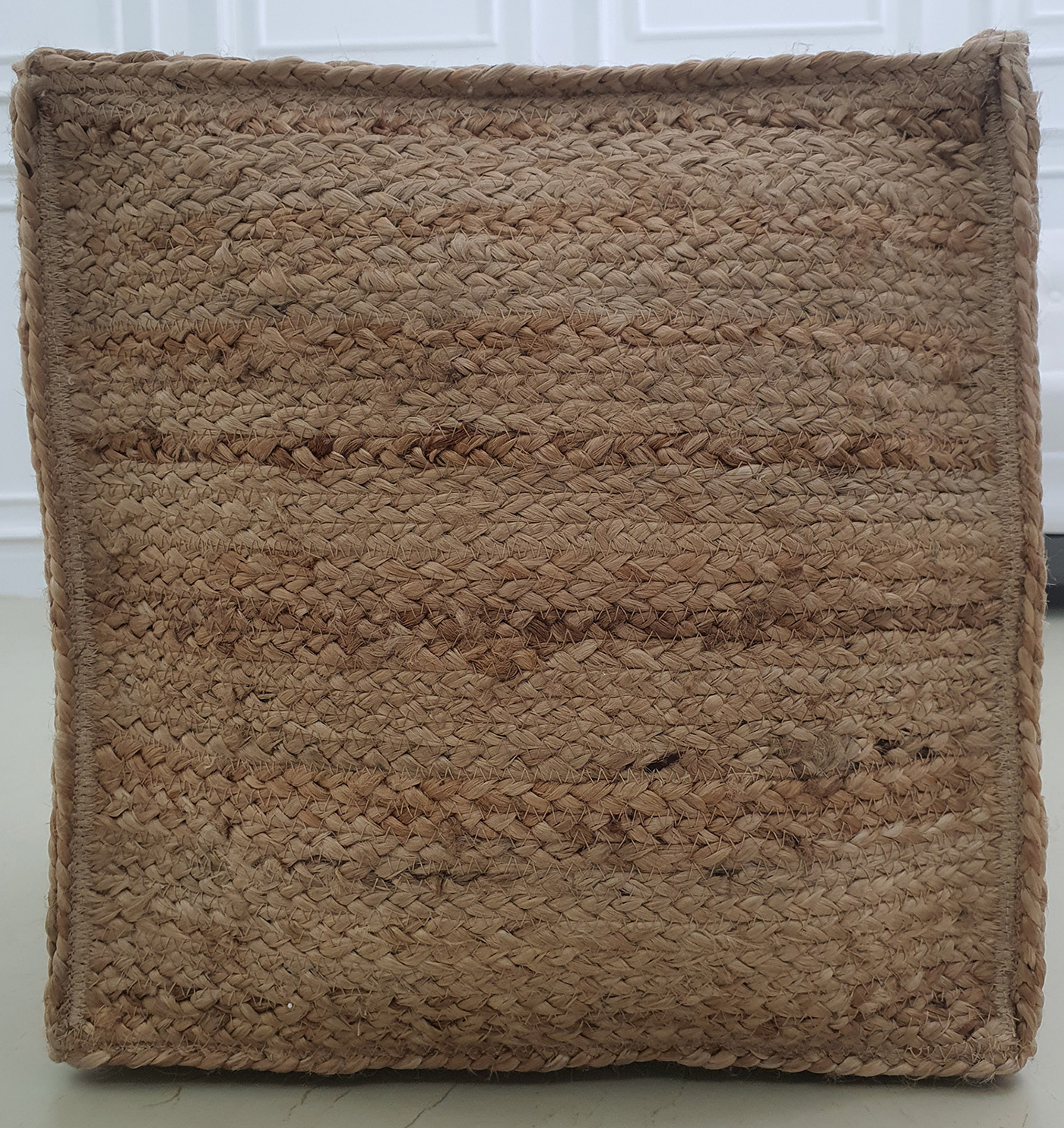 Natural Color Jute Bedroom Pouf PF-143 (40x40x40cm) by Ramsha Home Natural color jute bedroom pouf PF-143 (40x40x40cm) by Ramsha Home