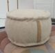 Natural color bedroom pouf PF-143 (50x50x30cm) for cozy decor by Ramsha Home