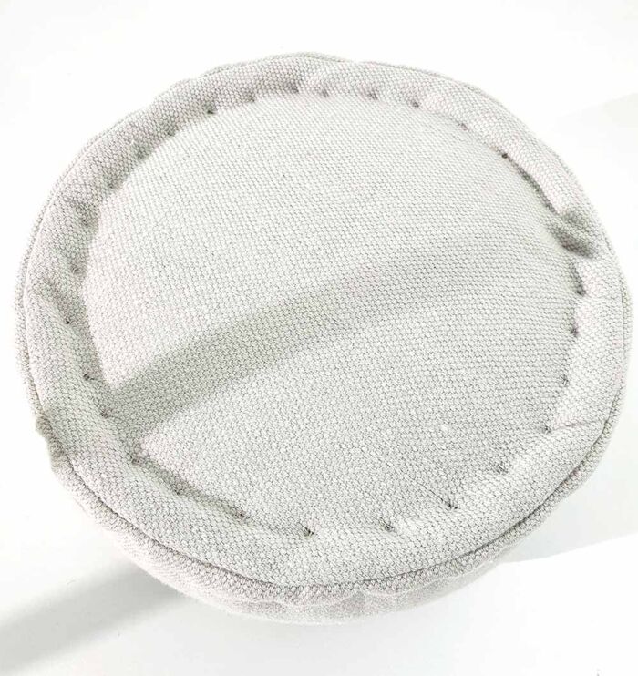 Natural Color Pouf for Bedroom - PF 142 (50x50x30cm) - Image 3