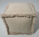 Elegant cotton pouf PF-145 (40x40x40cm) in natural color by Ramsha Home