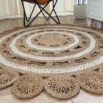 Natural Jute Round Crochet Rug - CR 014 (200cm)