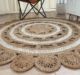 Natural Jute Round Crochet Rug - CR 014 (200cm)