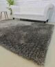 Modern grey shaggy rug SG 05 (250x350cm) by Ramsha Home