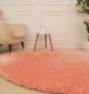 Shaggy rug with fluffy texture, soft feel, and modern design for cozy home interiors.