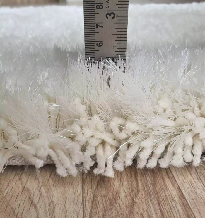 Soft shaggy rug with plush texture, cozy comfort, and stylish design for modern home décor.