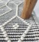 Stylish handcrafted wool & cotton rug SRN 018 (200x300cm) for home decor by Ramsha Home