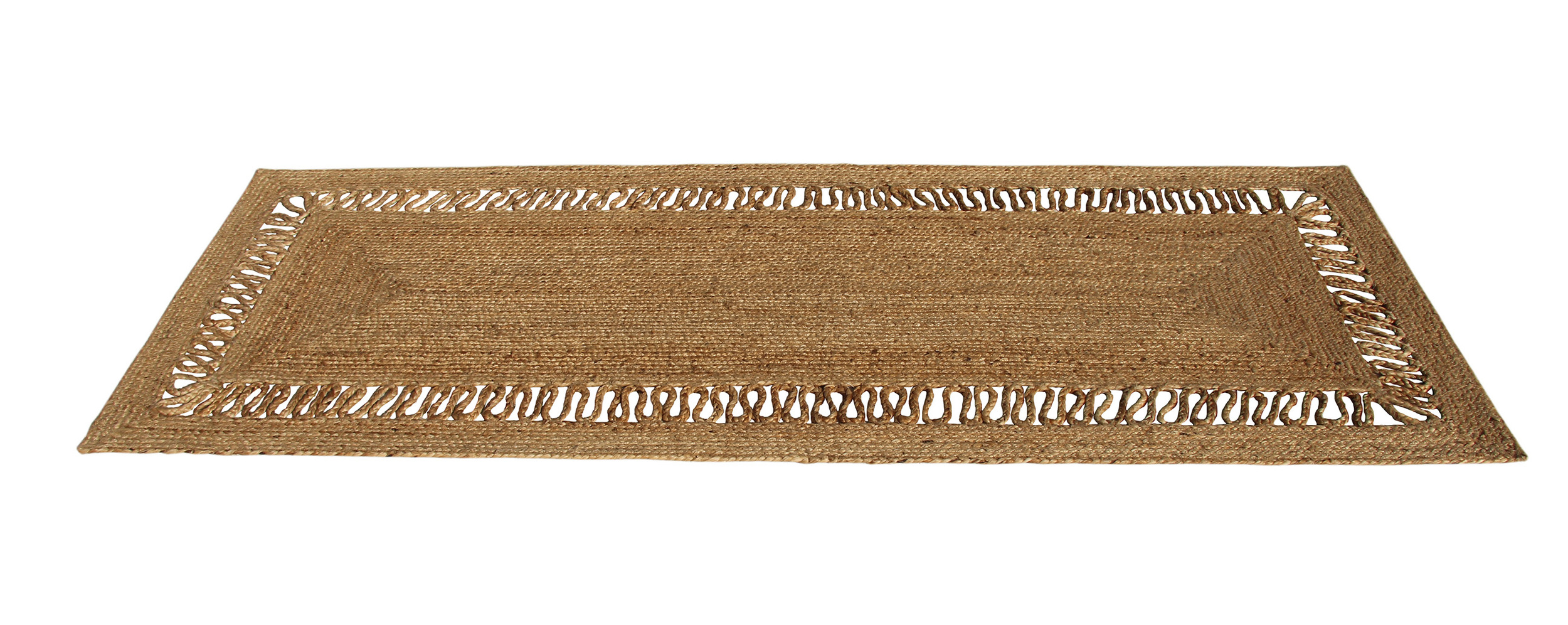 BR-069 Natural Braided Rug - Ramsha Home Natural Braided Rug BR-069 - Ramsha Home