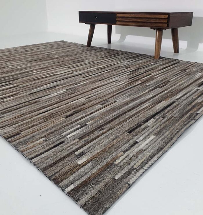 Luxury leather rug by Ramsha Home رمشا المنزل for modern interiors