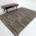 Luxury leather rug by Ramsha Home رمشا المنزل for modern interiors