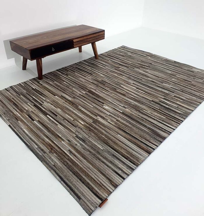 Luxury leather rug by Ramsha Home رمشا المنزل for modern interiors