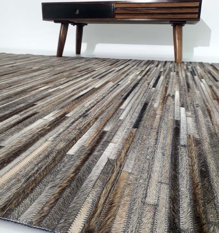 Luxury leather rug by Ramsha Home رمشا المنزل for modern interiors