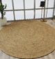 Handcrafted Natural Jute Rug BR-080 for Eco-Friendly Decor by Ramsha Home