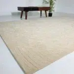 Luxurious hand tufted rug with elegant design and soft texture