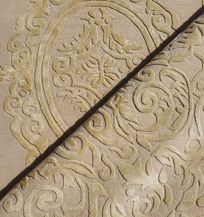 Luxurious handmade rectangle rug for dining room - HTWV 56 (300x400cm) by Ramsha Home