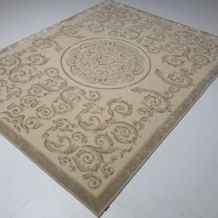 Sideways View of Modern Multi-Colored Floor Rug HTWV-57 by Ramsha Home