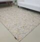 Luxurious Leather Floor Rug LR-006 in Grey - Ramsha Home