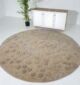 Round Wool & Cotton Area Rug HTW-56 - Ramsha Home