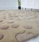 Side Close-up of Multi-Colored Round Wool & Cotton Area Rug HTW-56 - Ramsha Home
