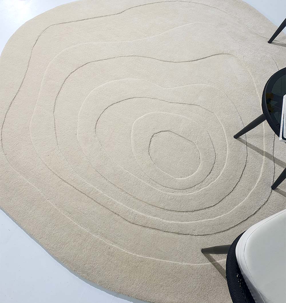 Artisan Handmade Multi-Colored Round Rug with Design Number HTW-63 by Ramsha Home Luxurious Multi Color Round Handmade Rug - HTW 63 (200cm)