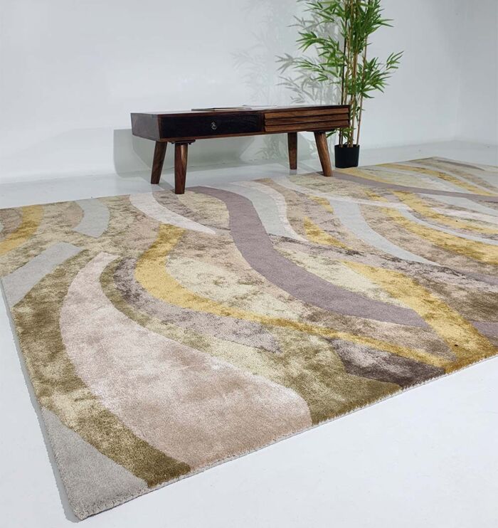 Artisan Wool & Cotton Multicolored Rug HTWV-66 - Ramsha Home