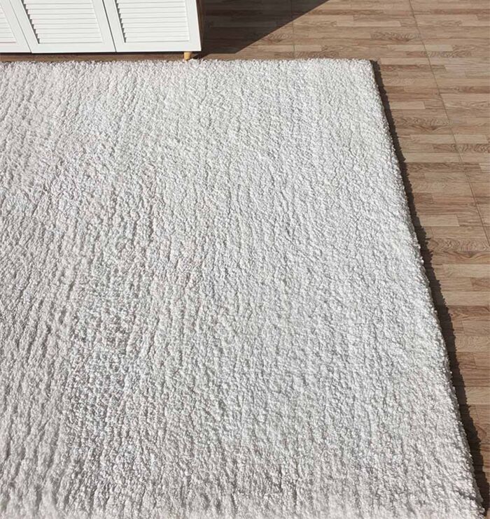 Luxurious White Shaggy Rug SG-06 - Ramsha Home