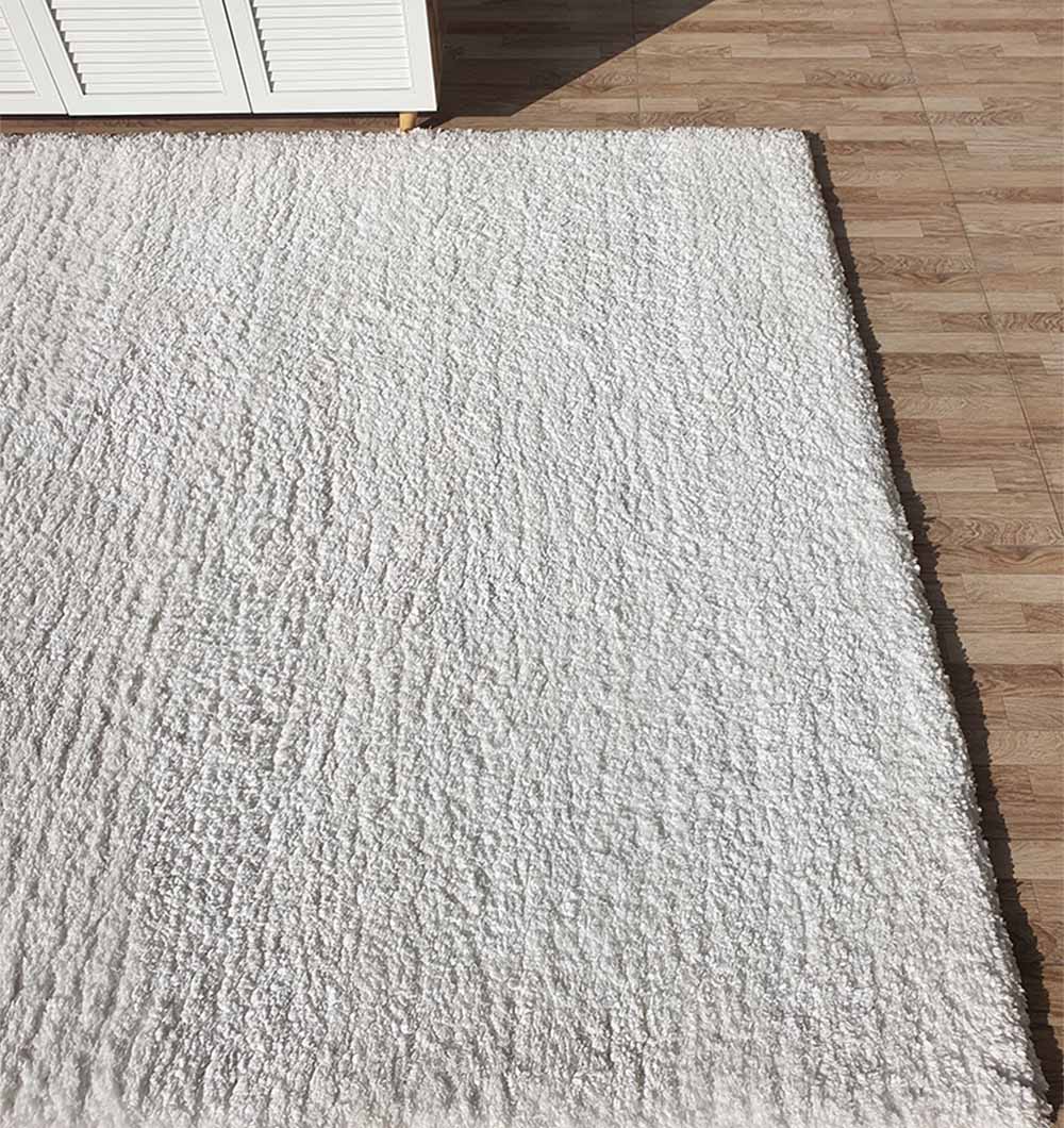 Luxurious White Shaggy Rug SG-06 - Ramsha Home Luxurious White Shaggy Rug SG-06 - Ramsha Home