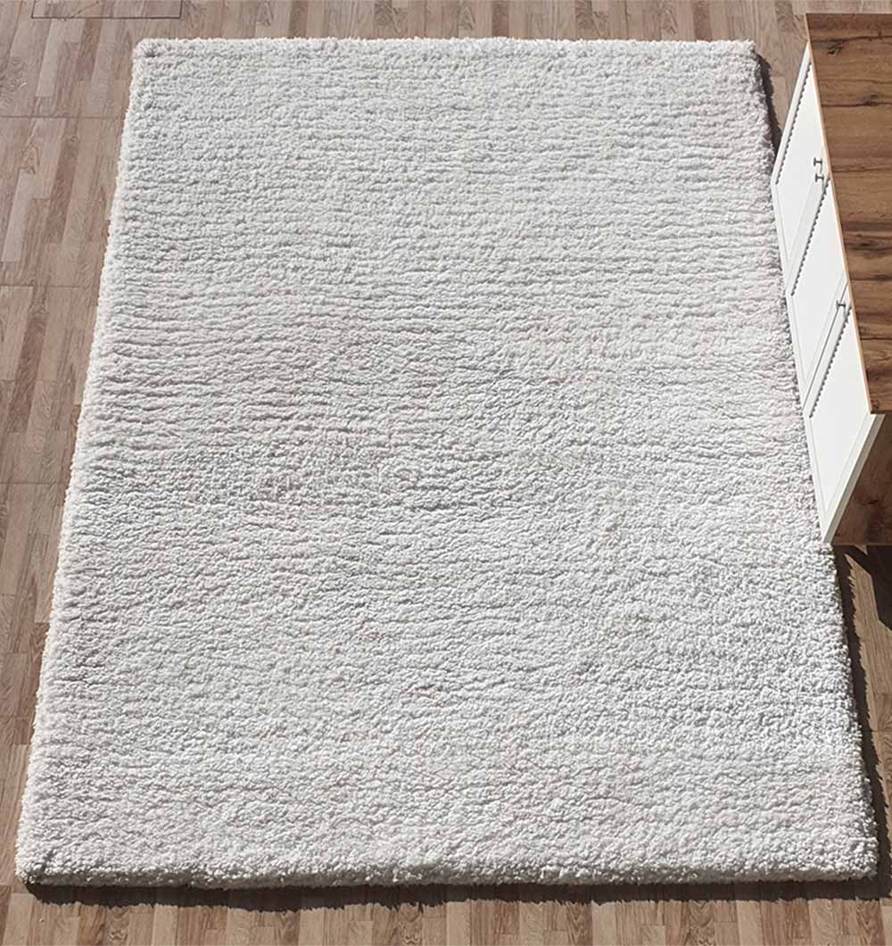 Soft Shaggy Rug SG-06 - White Color for Cozy Home Decor - Ramsha Home Soft Shaggy Rug SG-06 - White Color for Cozy Home Decor - Ramsha Home