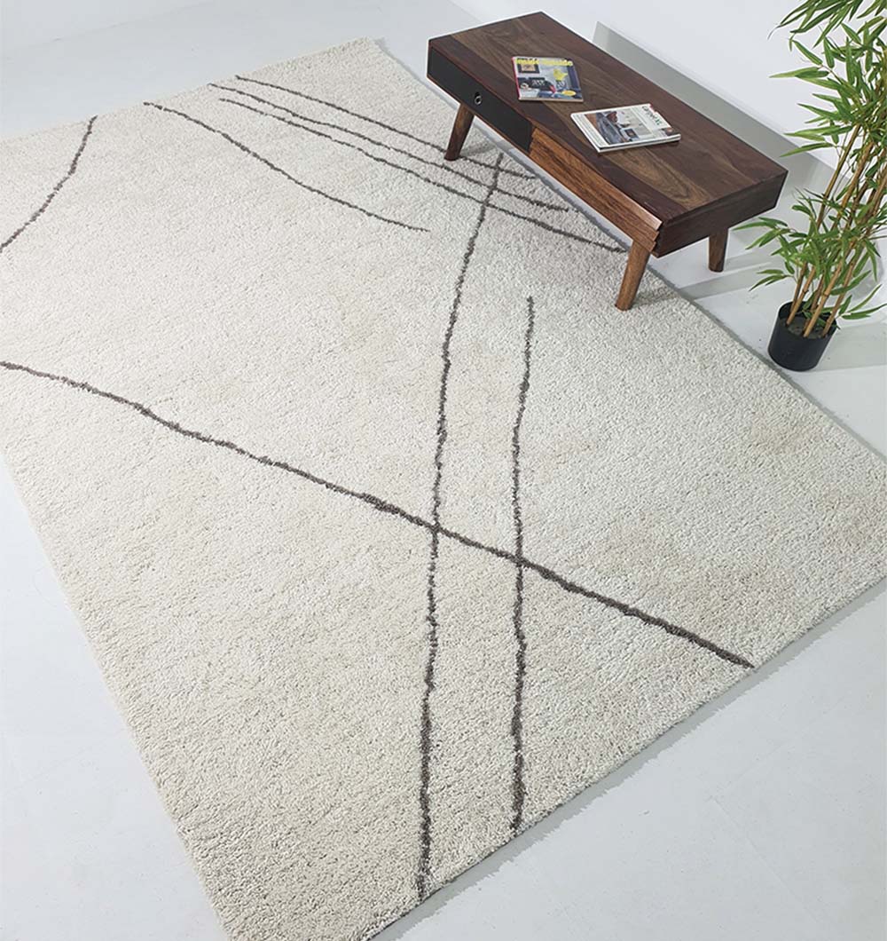 Elevate Your Space with the Luxurious Grey & White Rectangle Soft Shaggy Rug SG-07 - 200x300 cm Luxurious Grey & White Rectangle Soft Shaggy Rug SG-07 - 200x300 cm