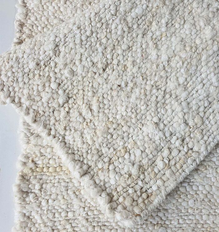 Natural off white color indoor decor woven rug - SR 059 (80x200cm) by Ramsha Home