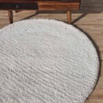 Round White Shaggy Rug - Luxurious Comfort and Style - Ramsha Home