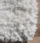 Close-Up of Luxurious Texture: White Shaggy Rug SG-06 - Ramsha Home