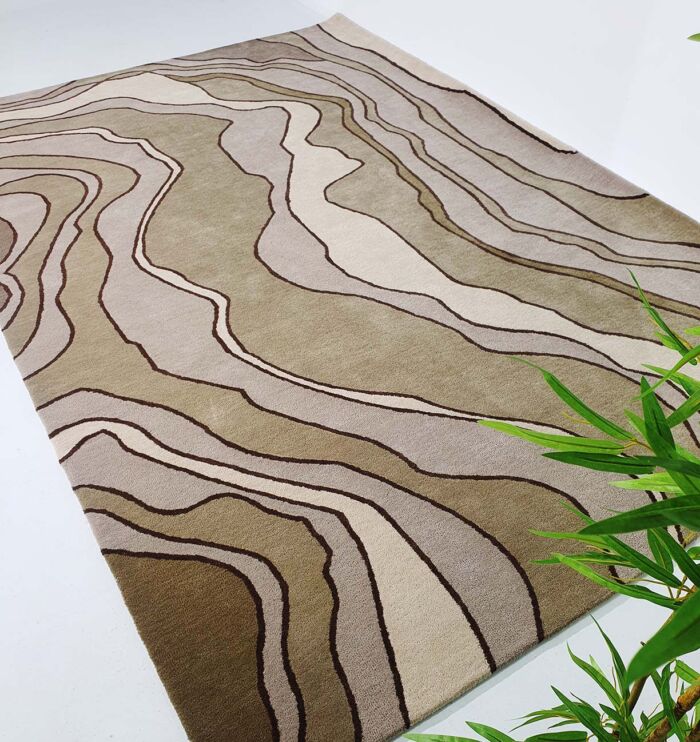 Vibrant Handcrafted Rug HTW-66 by Ramsha Home