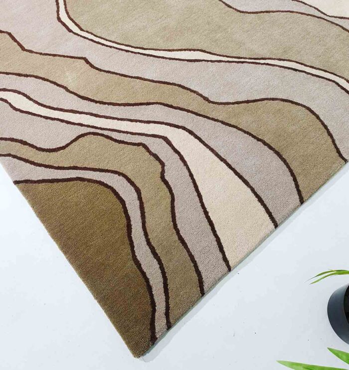 Multi-Colored Handmade Rug HTW-66 by Ramsha Home