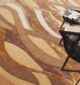 Closeup of Multi-Colored Handmade Rug HTWV-80 by Ramsha Home