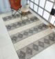 Stylish wool and cotton woven floor rug in natural color - SRN 003 (250x350cm) by Ramsha Home