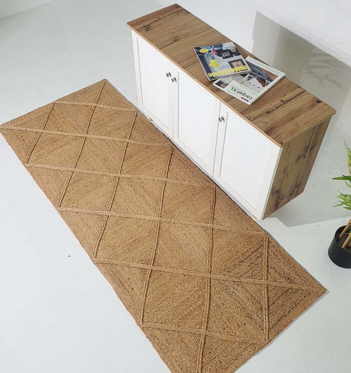 Artisanal jute rug perfect for living room decor - BR 084 (170X240cm) by Ramsha Home