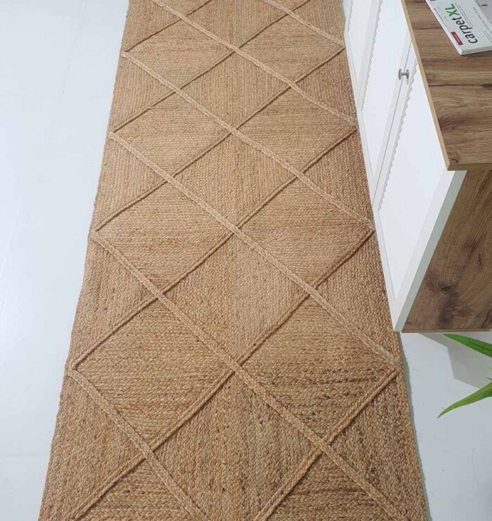 Handcrafted braided jute rug for elegant drawing rooms - BR 084 (170X240cm) by Ramsha Home