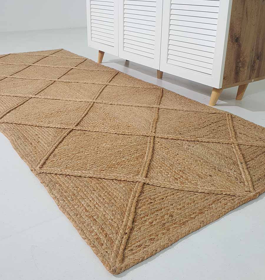 Sustainable Jute Rug for Dining Areas - BR 084 (170X240cm) by Ramsha Home Sustainable jute rug for dining areas - BR 084 (170X240cm) by Ramsha Home