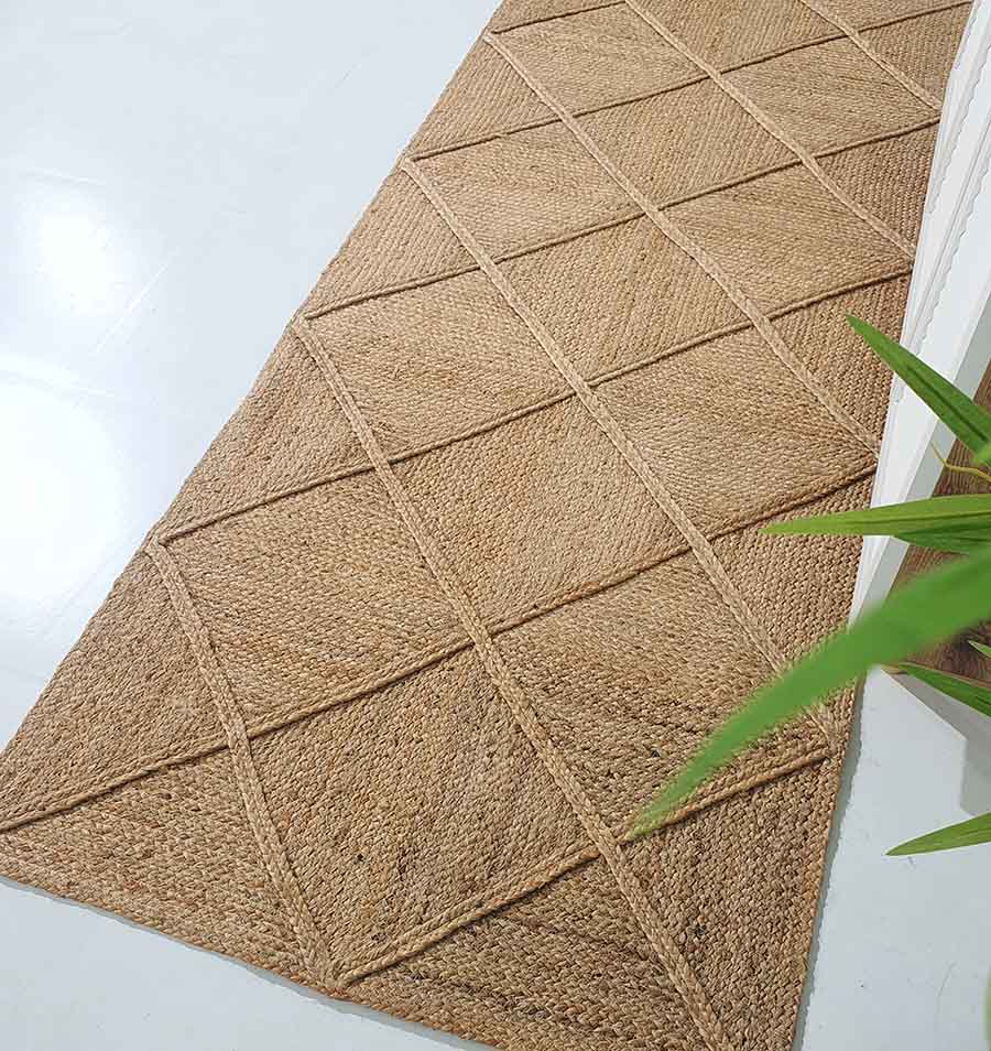 Chic Handwoven Jute Rug for Bedrooms - BR 084 (170X240cm) by Ramsha Home Chic handwoven jute rug for contemporary bedrooms - BR 084 (170X240cm) by Ramsha Home