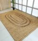Elegant handcrafted jute rug for the living room - BR 034 (300X400cm) by Ramsha Home
