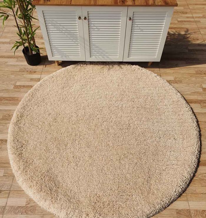 High-Quality Round Shaggy Rug for Living Room