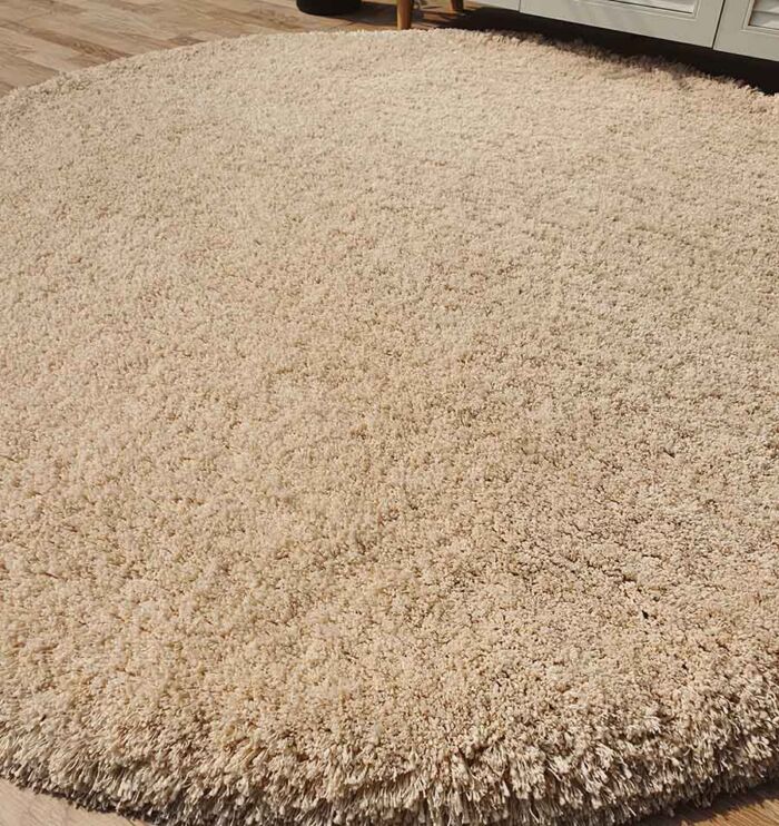 Elegant Round Shaggy Rug for Living Room