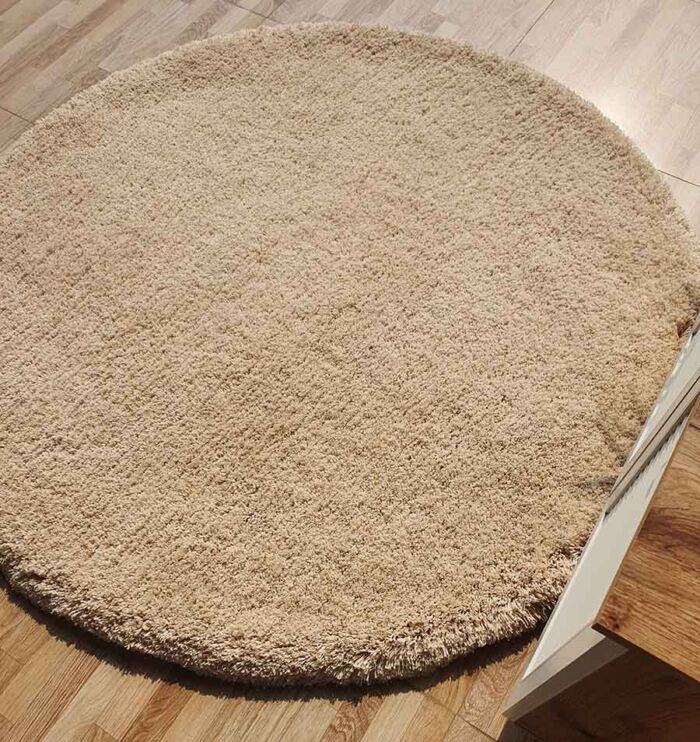 Soft and Plush Round Shaggy Rug for Living Room