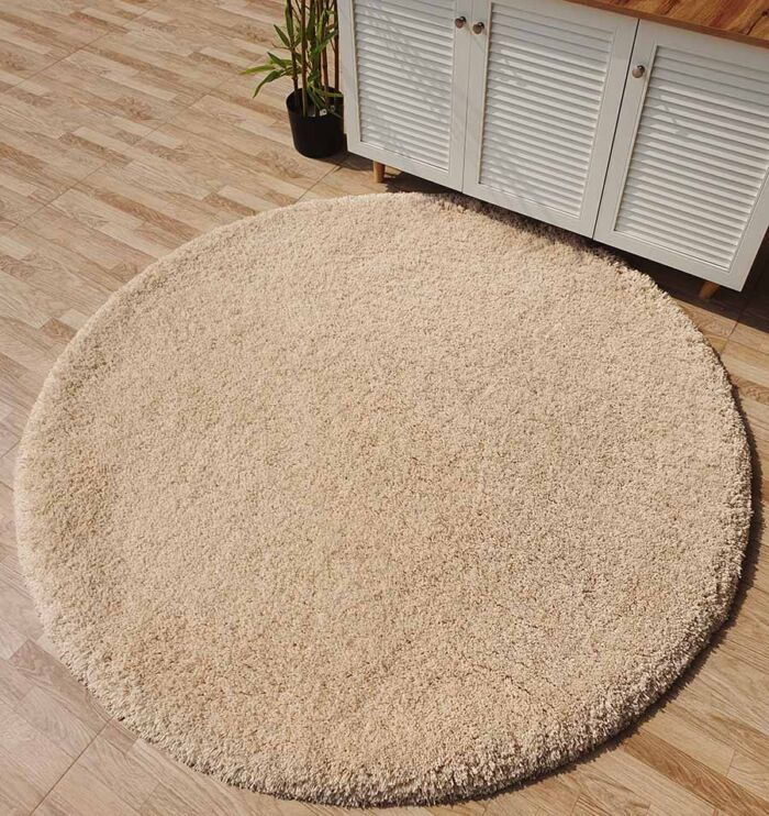 Beautiful Round Shaggy Rug for Living Room