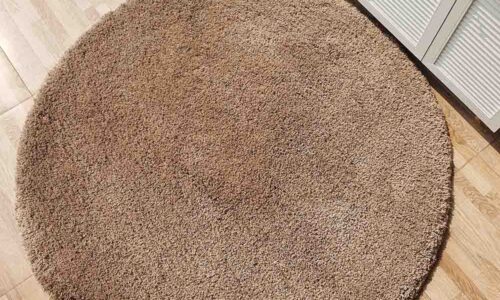 Soft and Plush Round Shaggy Rug for Living Room - SG 08 (150cm) Soft and Plush Round Shaggy Rug for Living Room