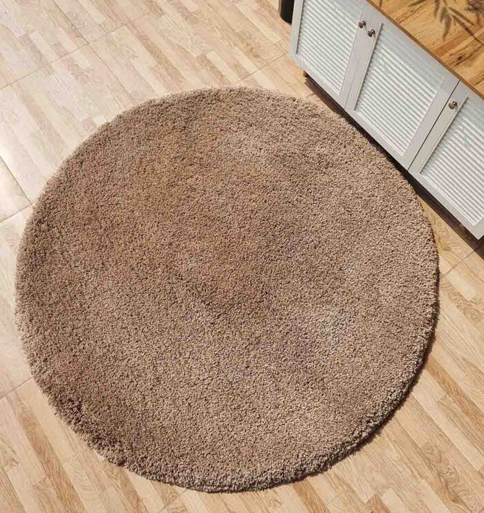 Soft and Plush Round Shaggy Rug for Living Room